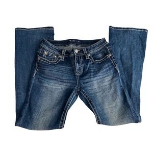 MISS ME MID-RISE BOOTCUT SOUTHWESTERN jeans 27 x 30